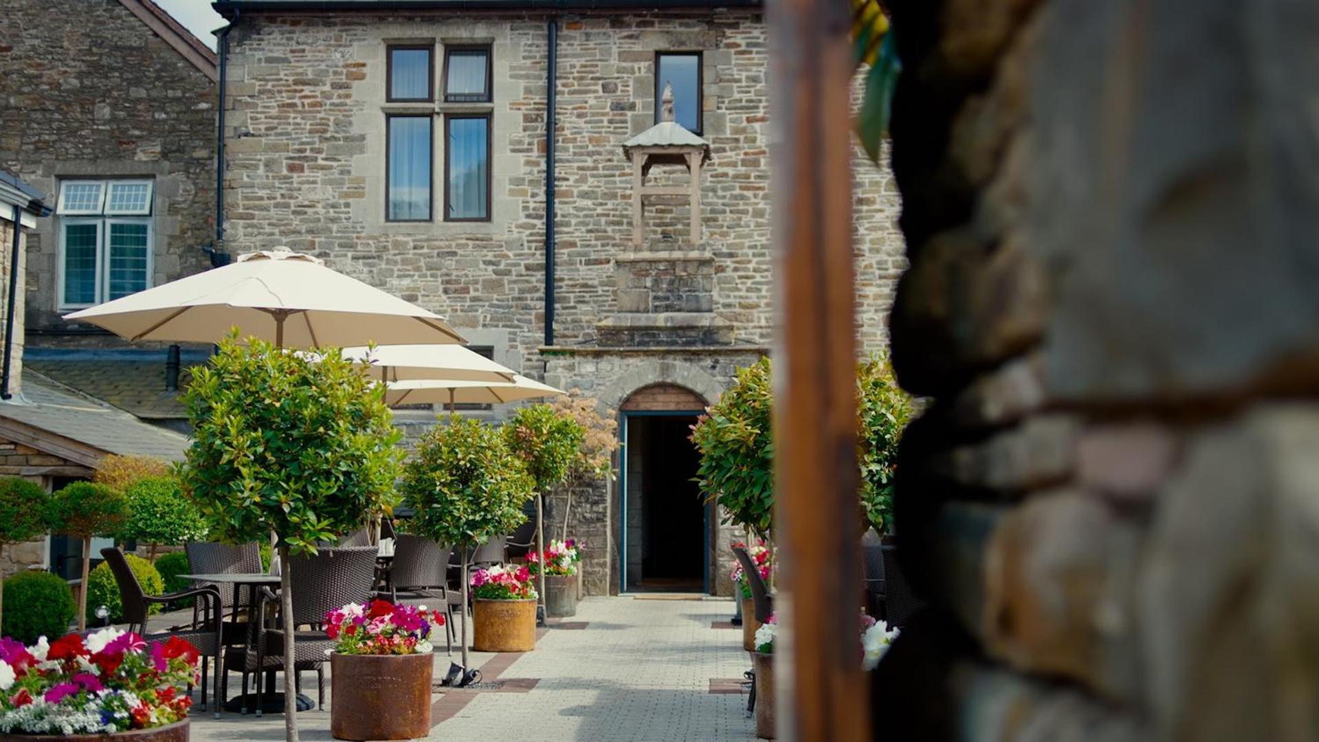 Lanelay Hall Hotel & Spa Hensol Exterior photo The courtyard at The Old Bank Hotel